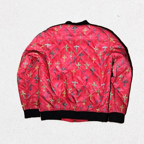 Supreme SS13 red reversible crosses bomber jacket size M - Picture 3 of 6